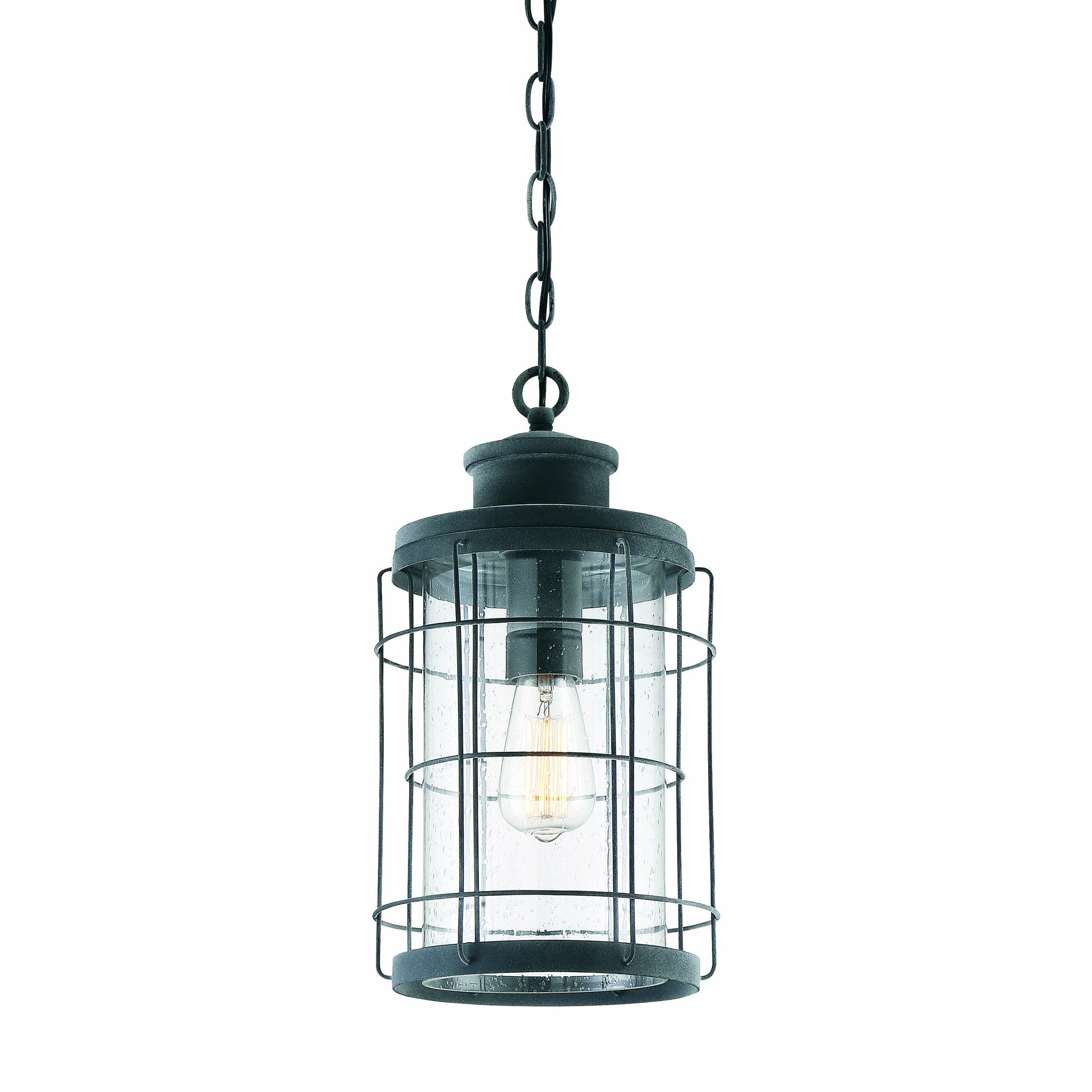 Fletcher Outdoor Pendant Oxidized Black