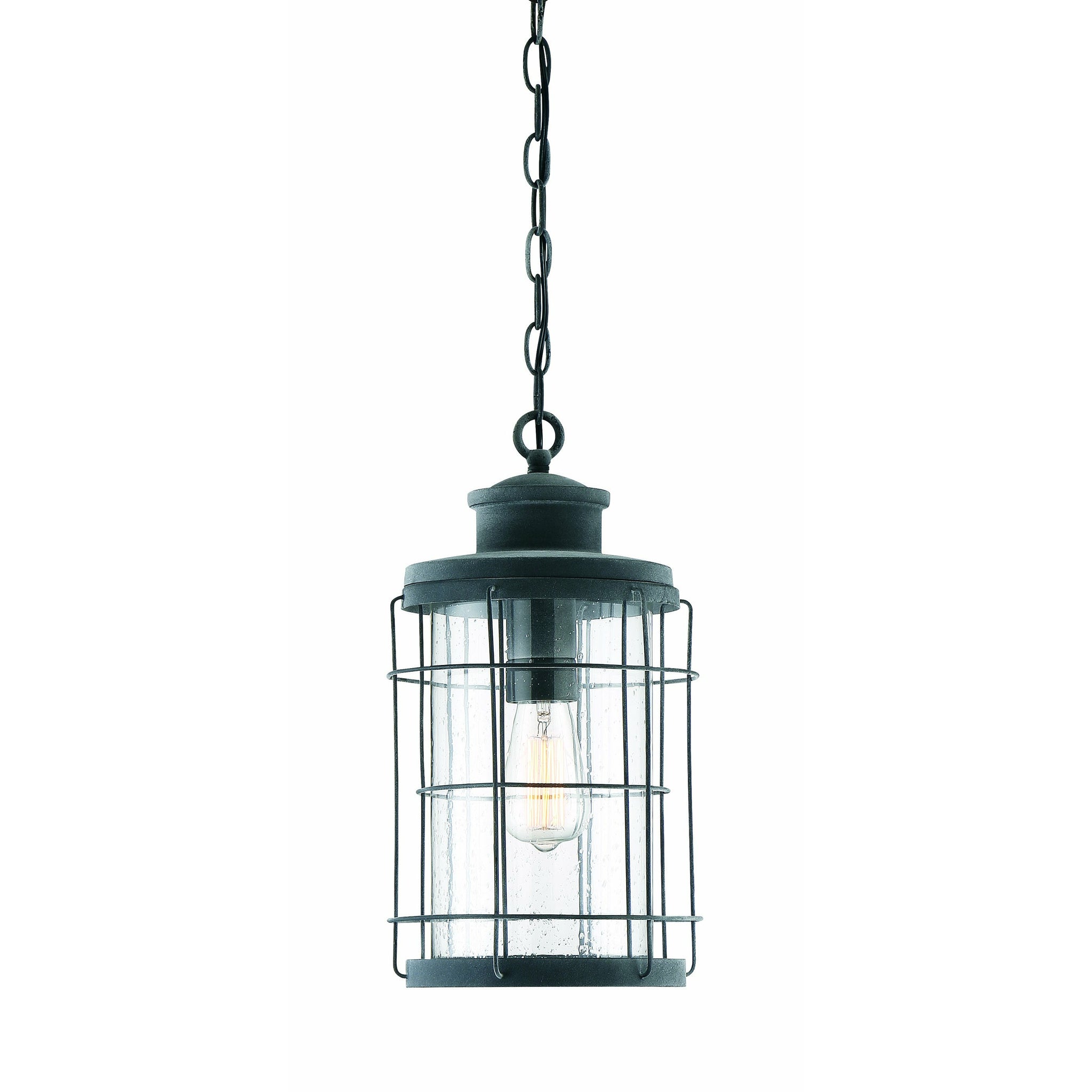 Fletcher Outdoor Pendant Oxidized Black