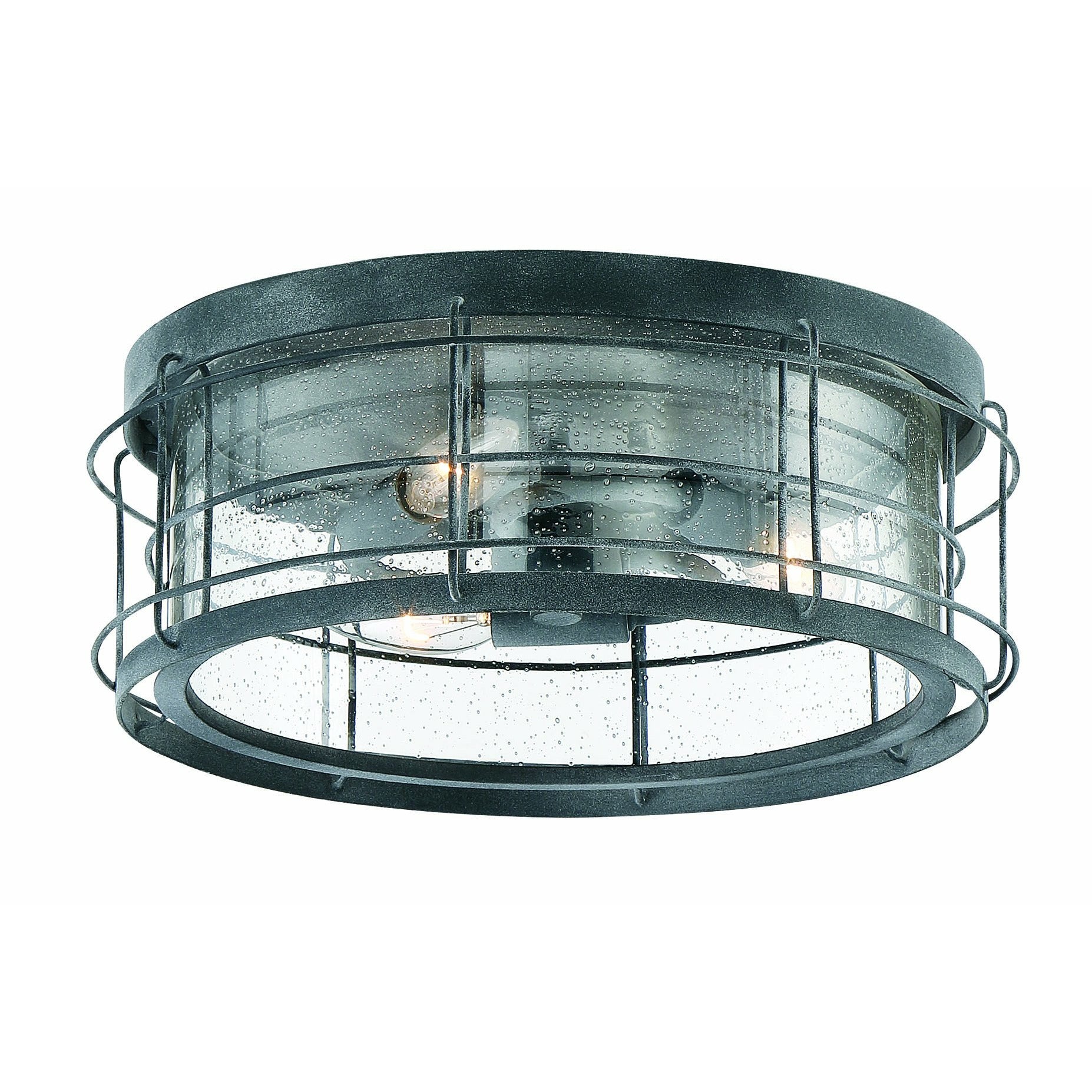 Fletcher Outdoor Ceiling Light Oxidized Black