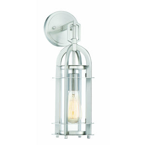 Merrill Outdoor Wall Light Satin Nickel