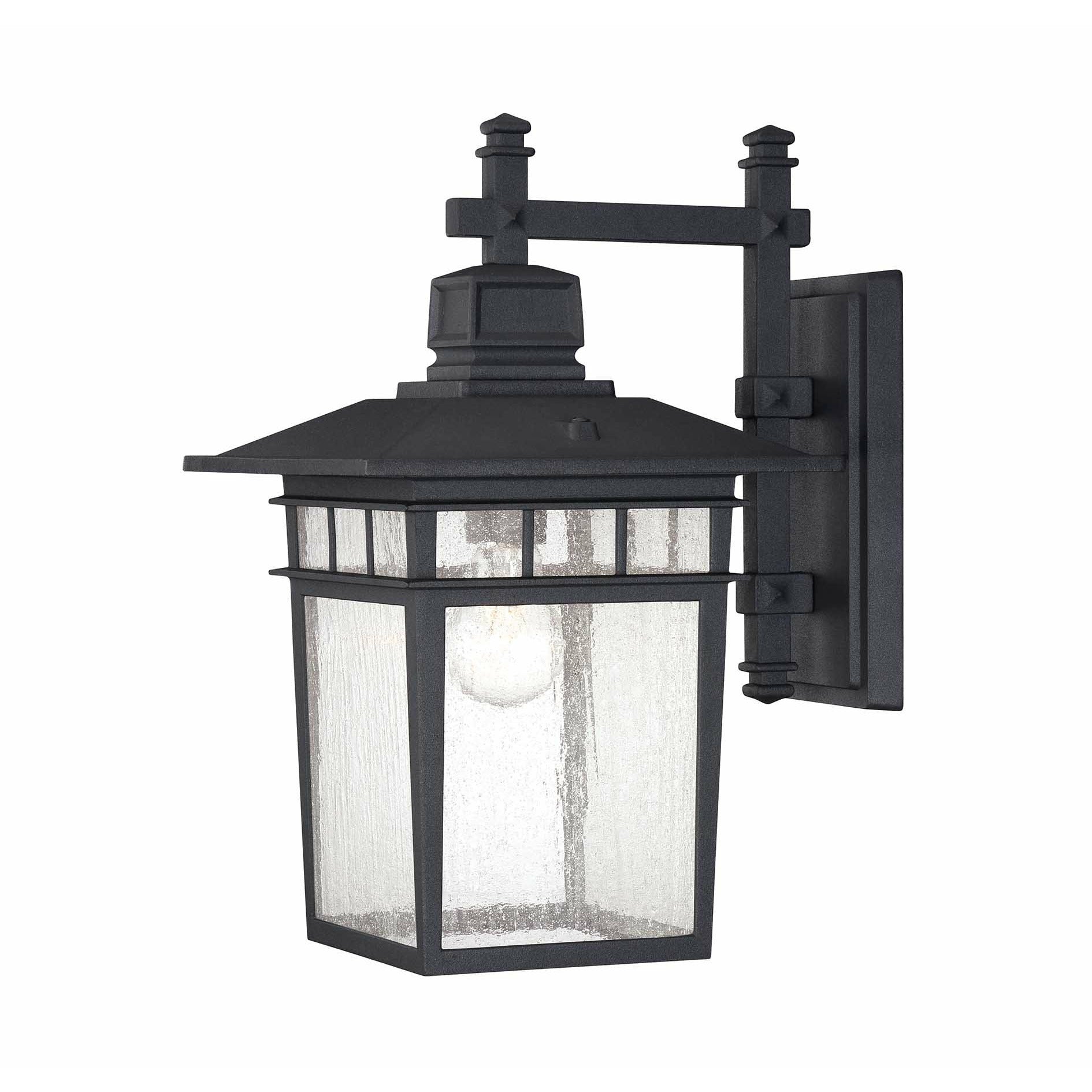 Linden Outdoor Wall Light Textured Black