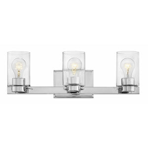 Miley Vanity Light Chrome with Clear glass