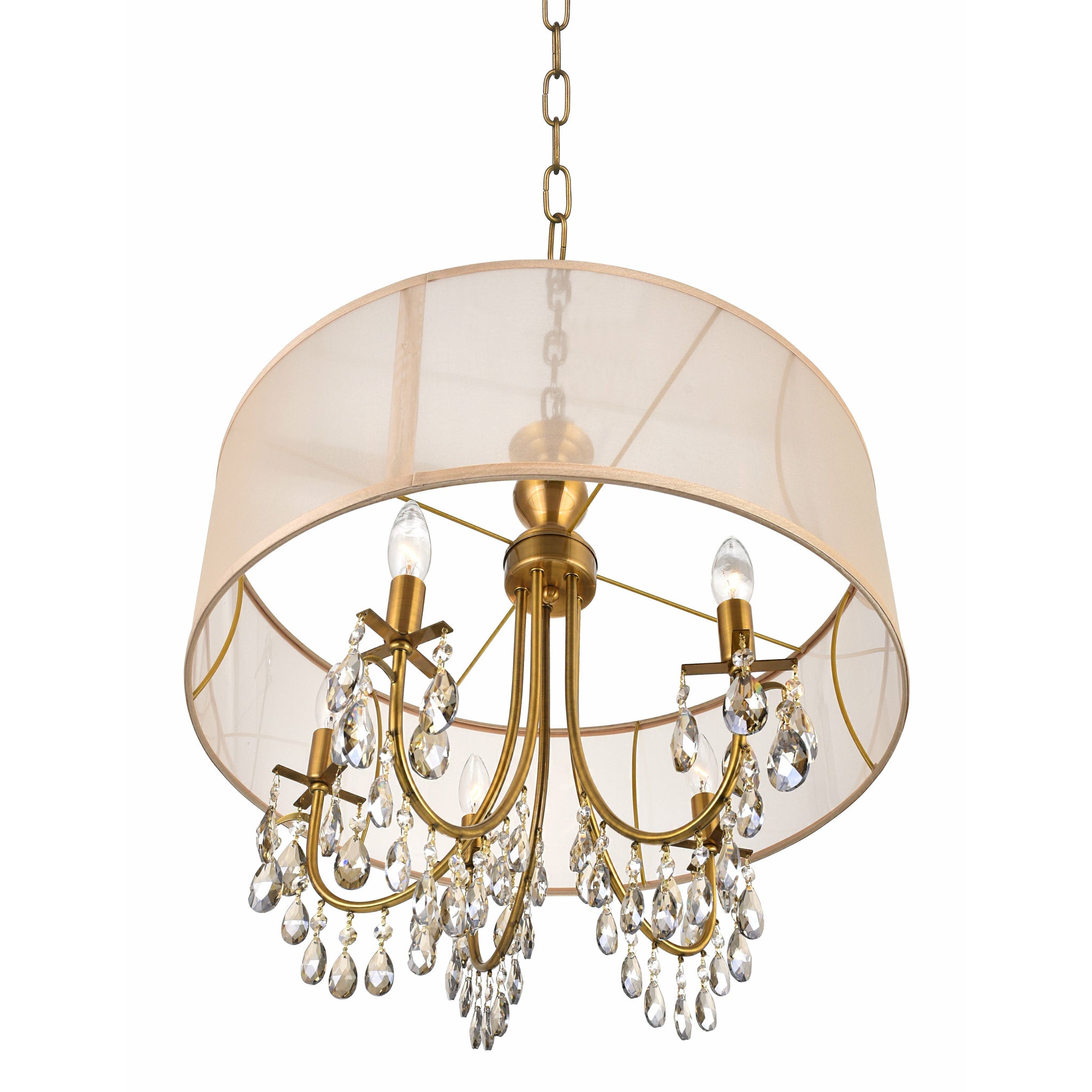 Halo Chandelier French Gold