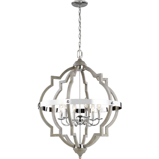 Socorro 4-Light Chandelier (with Bulbs)