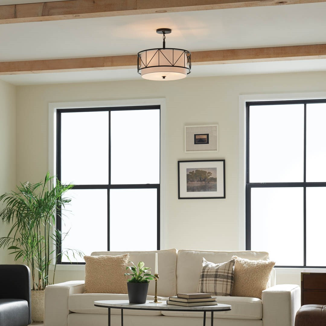 Birkleigh 18" 3-Light Convertible Pendant