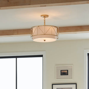 Birkleigh 18" 3-Light Convertible Pendant