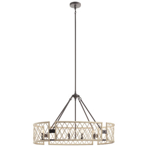 Oana Linear Suspension White Washed Wood