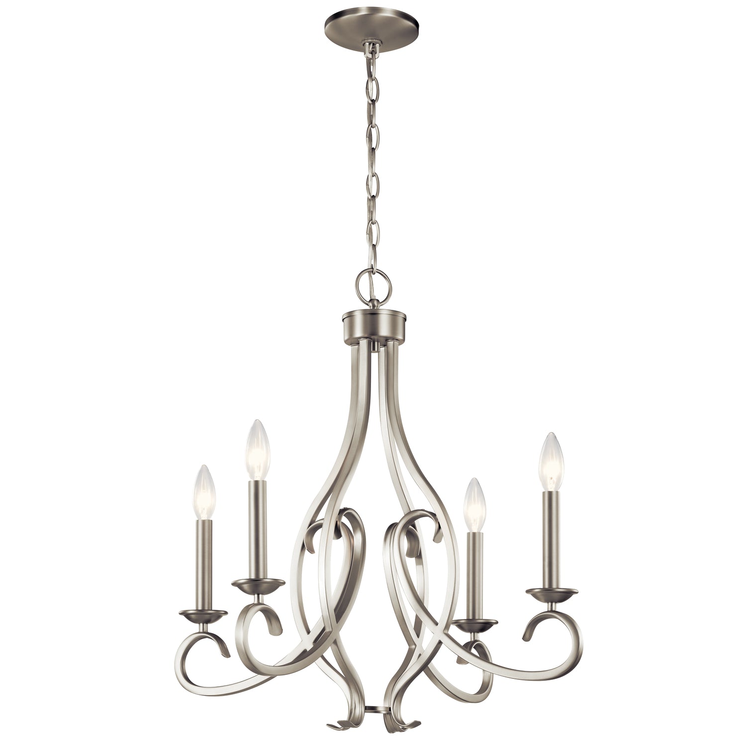 Ania Chandelier Brushed Nickel