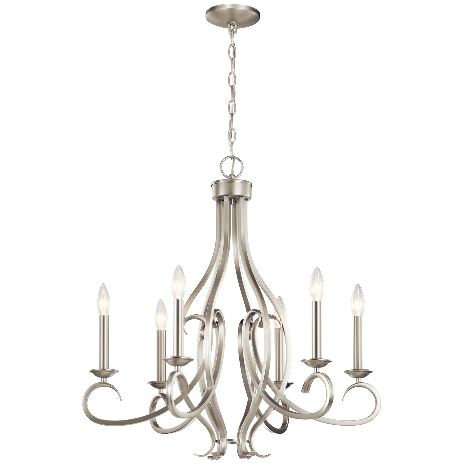 Ania Chandelier Brushed Nickel