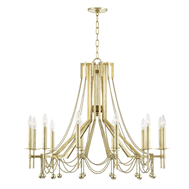 Zariah Chandelier Aged Brass