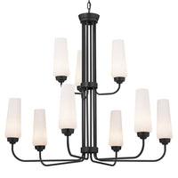 Truby 34" 9-Light 2-Tier Chandelier
