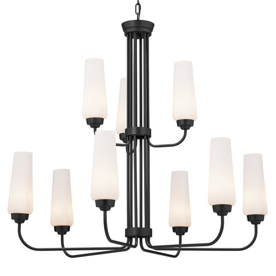 Truby 34" 9-Light 2-Tier Chandelier