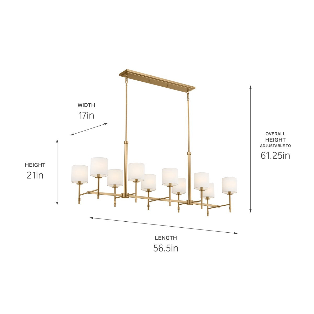 Ali 10-Light Linear Suspension