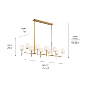 Ali 10-Light Linear Suspension