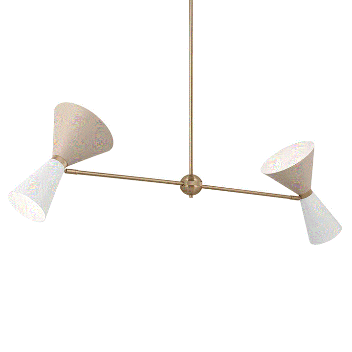 Phix 48" 4-Light Linear Chandelier