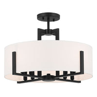 Malen 20" 8-Light Semi Flush Mount / Pendant (Convertible)