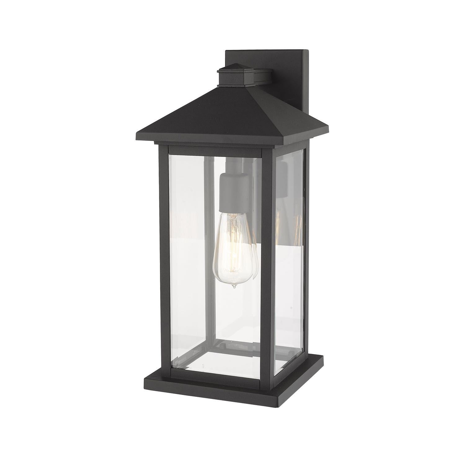 Portland Outdoor Wall Light Black