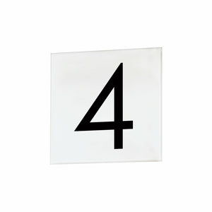 4" Square Tile Number 4 (Sans Serif)