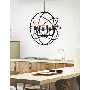 Arza Chandelier Brown