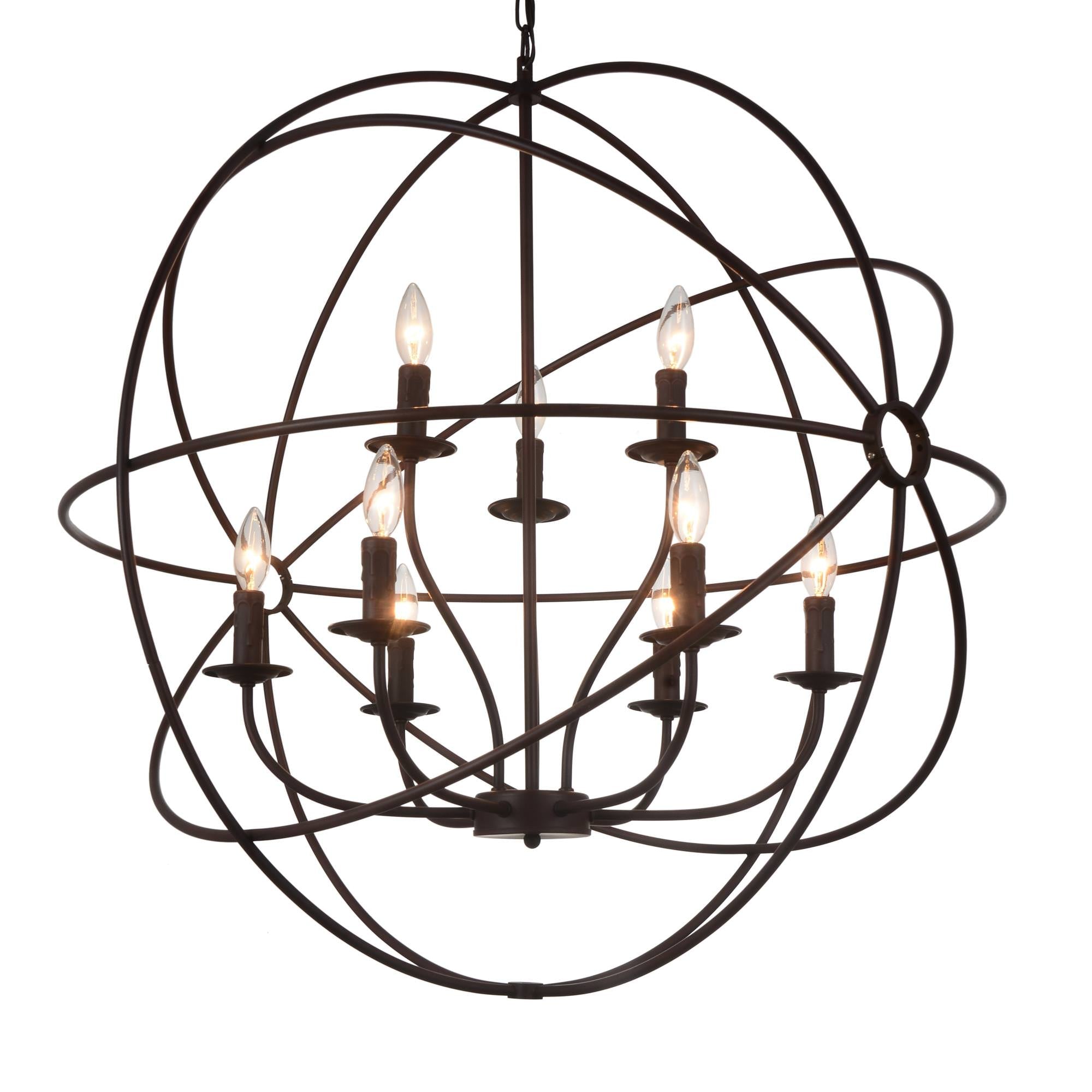 Arza Chandelier Brown