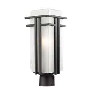 Abbey Post Light Outdoor Rubbed Bronze | Round
