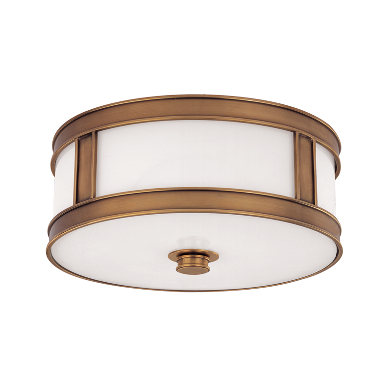 Patterson Flush Mount Aged Brass