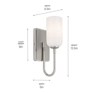 Solia 13.5" 1-Light Wall Sconce