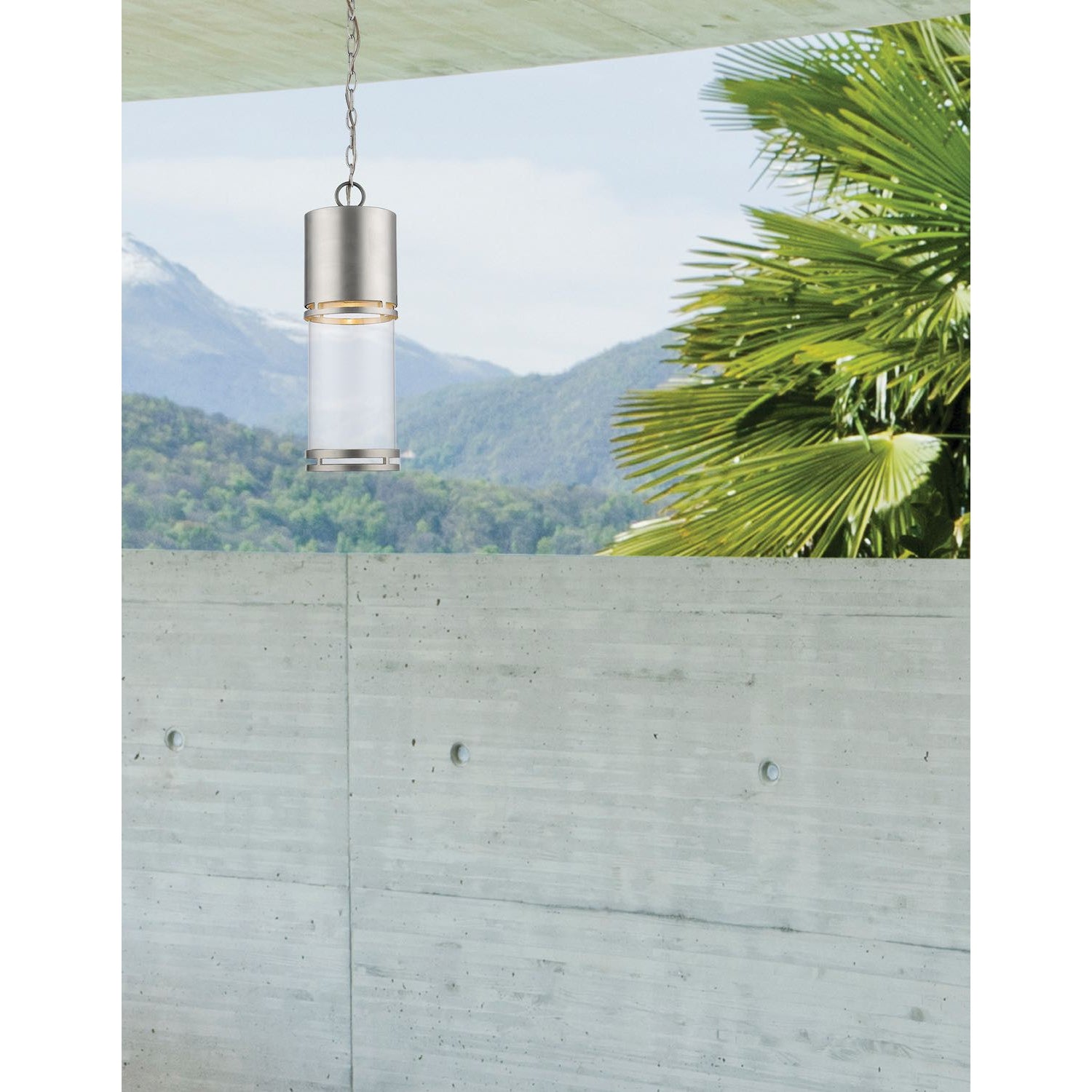 Luminata Outdoor Pendant Brushed Aluminum