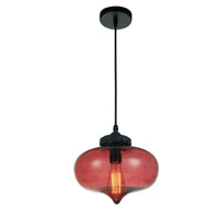 Glass 1-Light Down Mini Pendant