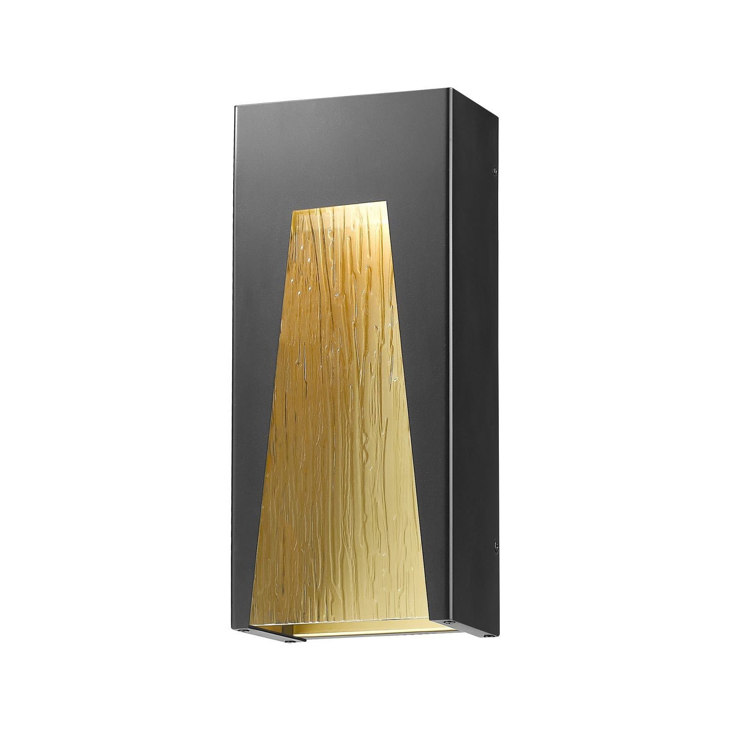 Millenial Outdoor Wall Light Black Gold