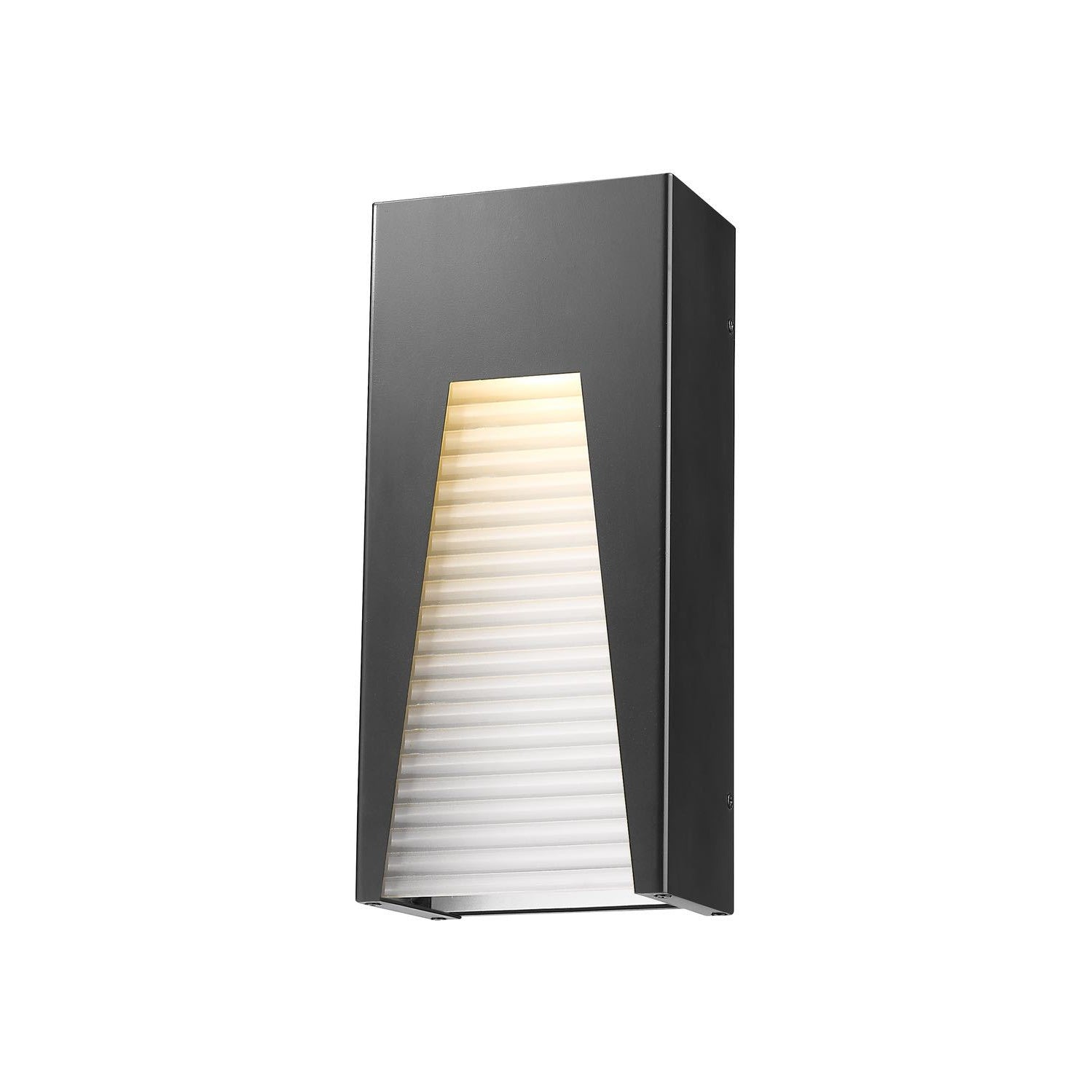 Millenial Outdoor Wall Light Black Silver | FRB