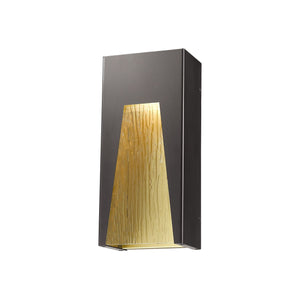 Millenial Outdoor Wall Light Bronze Gold