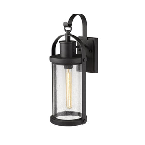 Roundhouse Outdoor Wall Light Black
