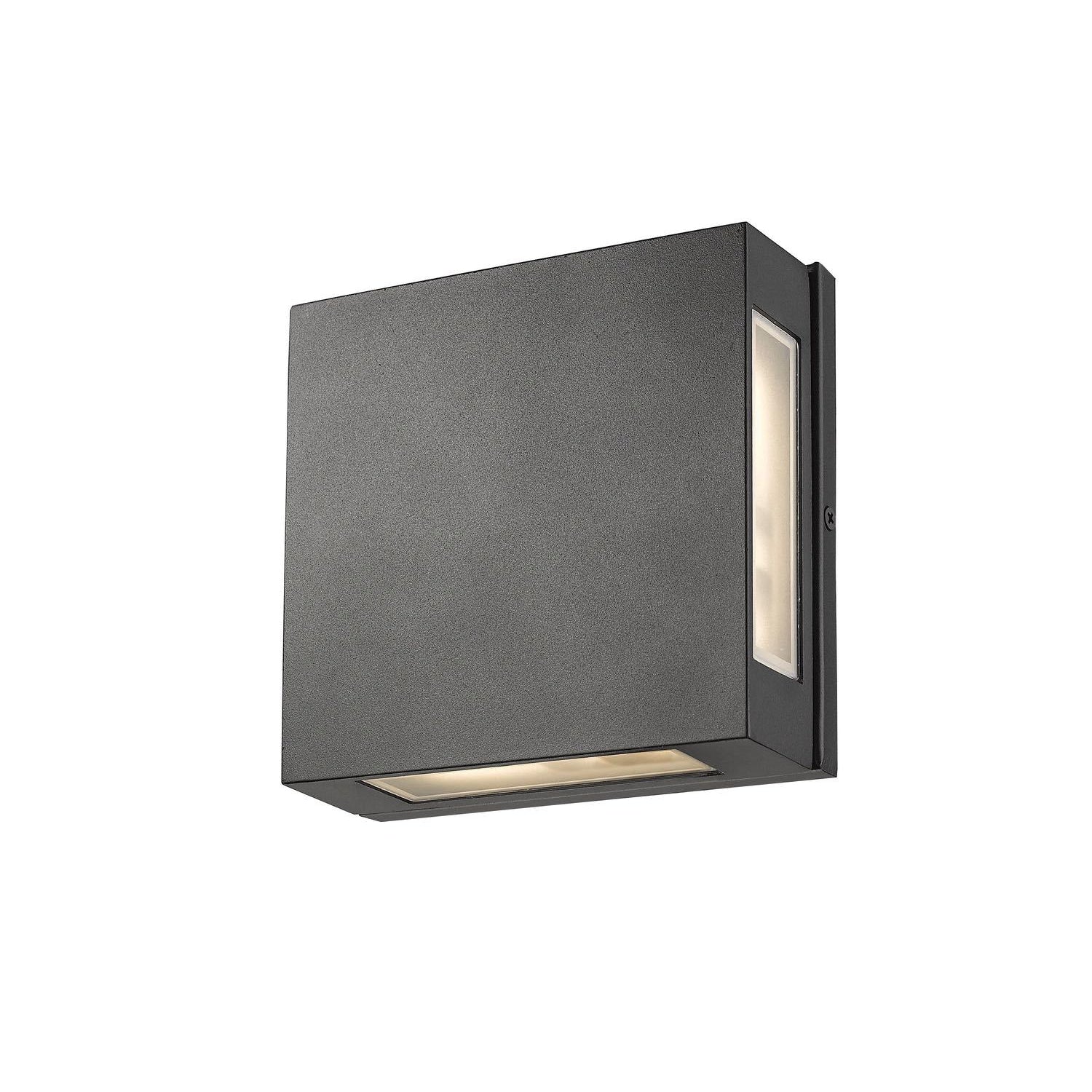 Quadrate Outdoor Wall Light Black