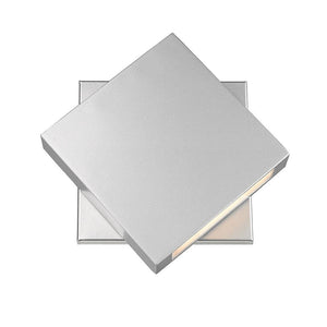 Quadrate Outdoor Wall Light Silver