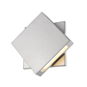 Quadrate Outdoor Wall Light Silver