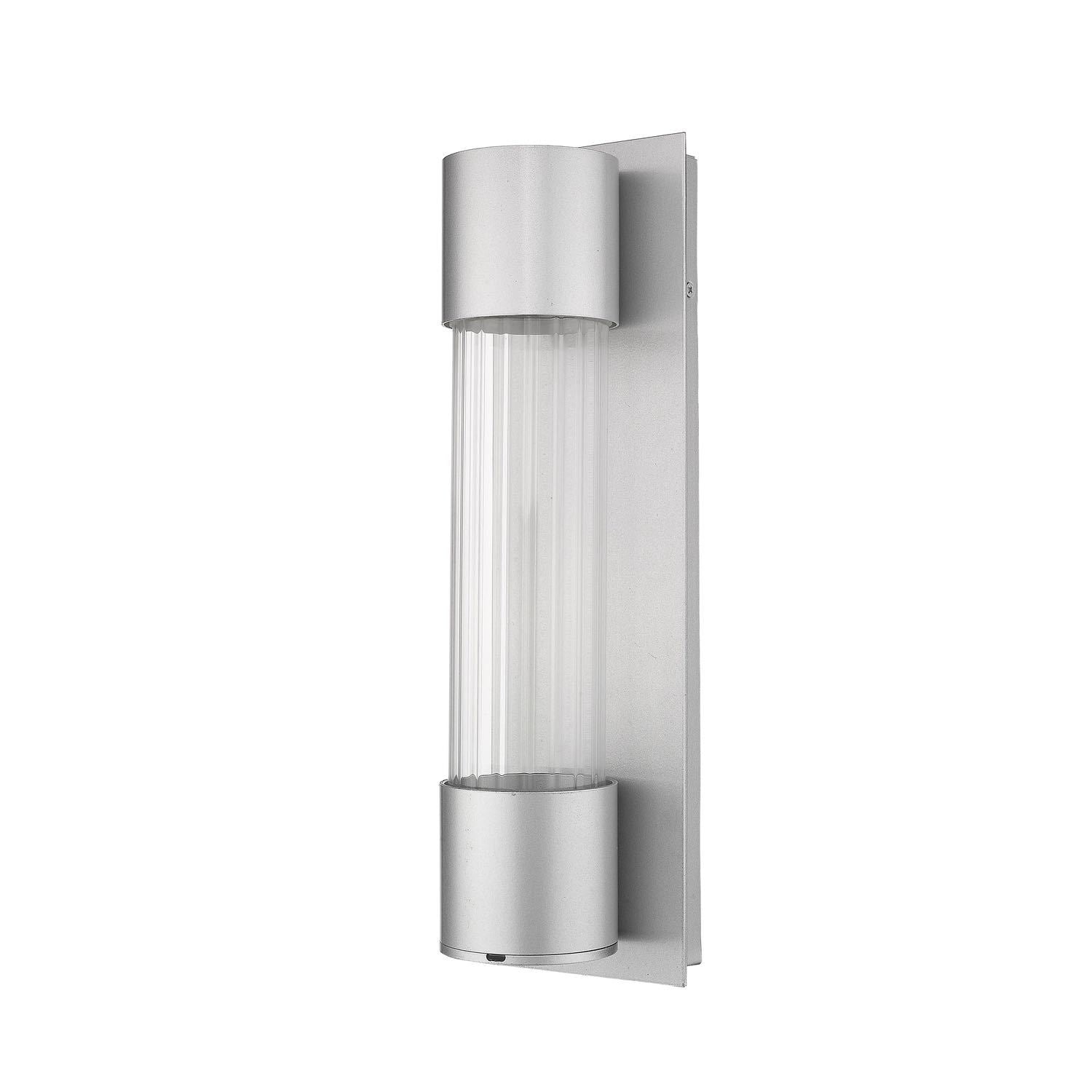 Striate Outdoor Wall Light Silver