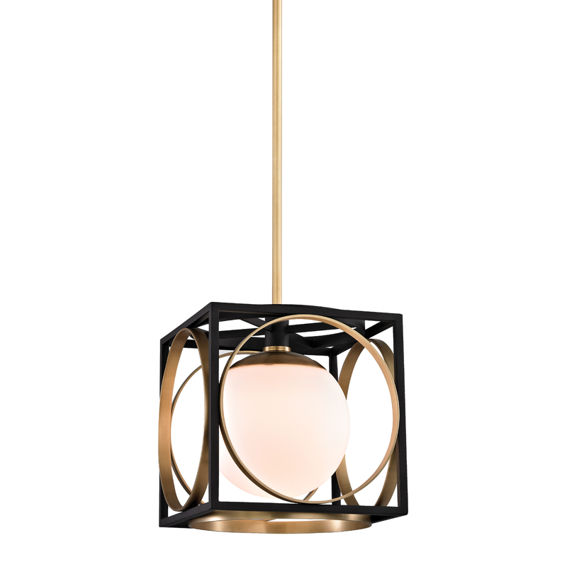 Wadsworth Mini Pendant Aged Brass