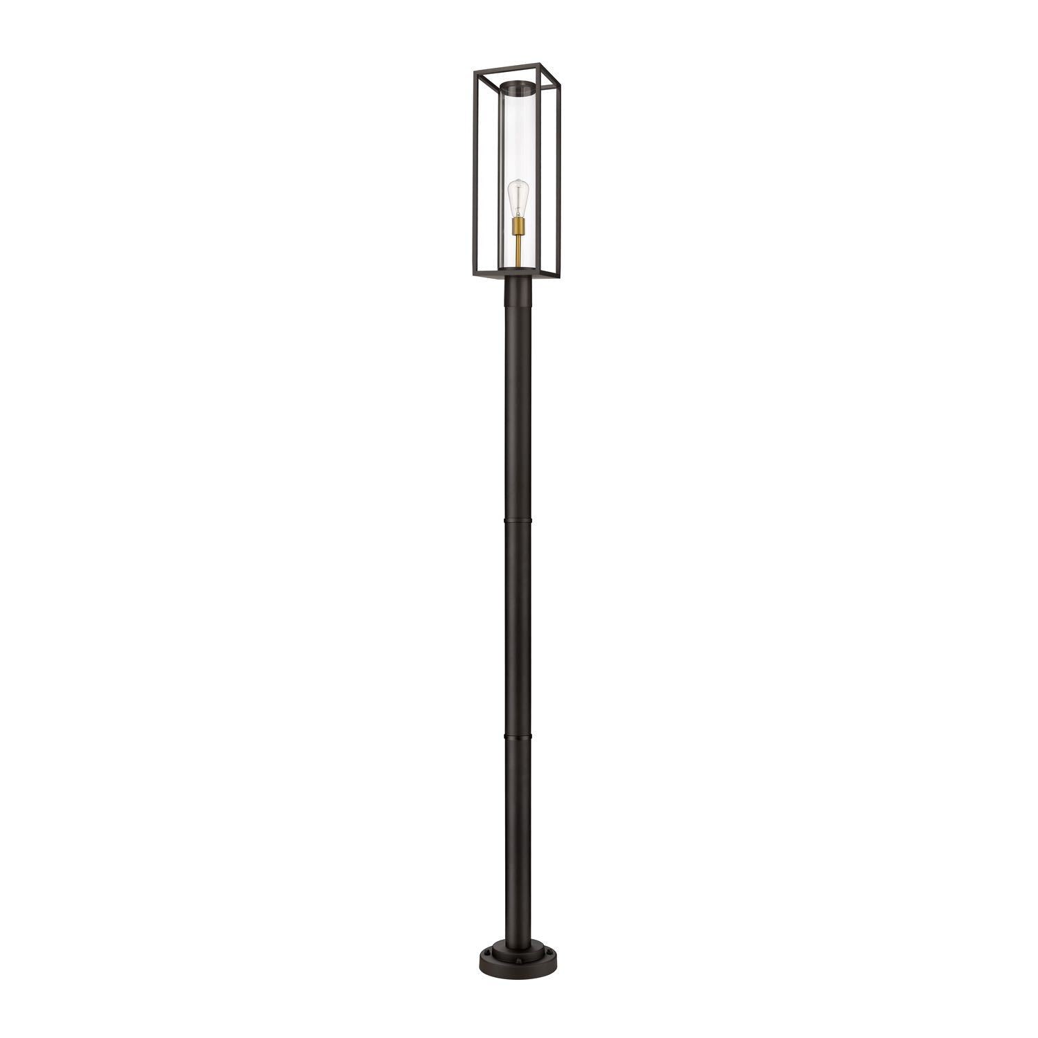 Dunbroch Post Light Deep Bronze + Outdoor Brass