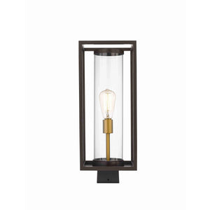 Dunbroch Post Light Deep Bronze + Outdoor Brass