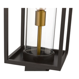 Dunbroch Post Light Deep Bronze + Outdoor Brass