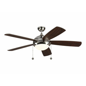 Discus Classic Ceiling Fan Polished Nickel / Matte Opal