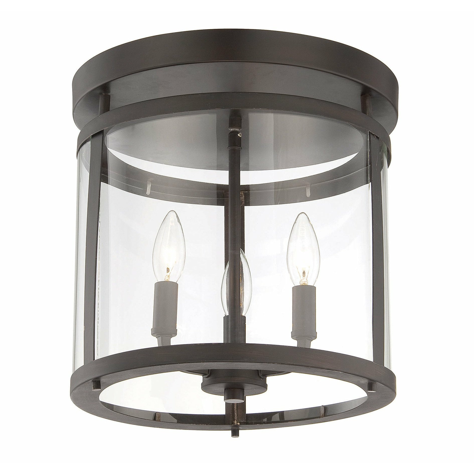 Penrose Semi Flush Mount English Bronze