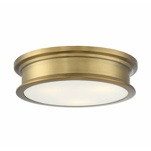 Watkins Flush Mount Warm Brass