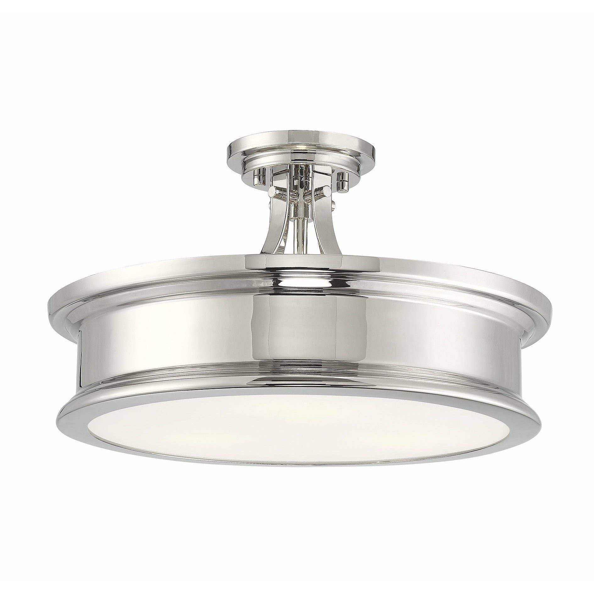 Watkins Semi Flush Mount Polished Nickel