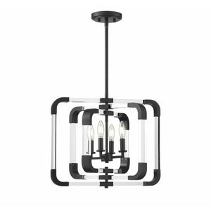 Rotterdam Semi Flush Mount Matte Black