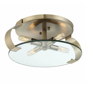 Drummond Flush Mount Noble Brass