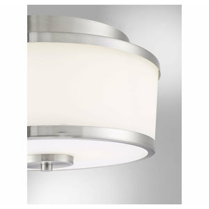 Hagen Flush Mount Satin Nickel