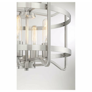 Kent Semi Flush Mount Satin Nickel