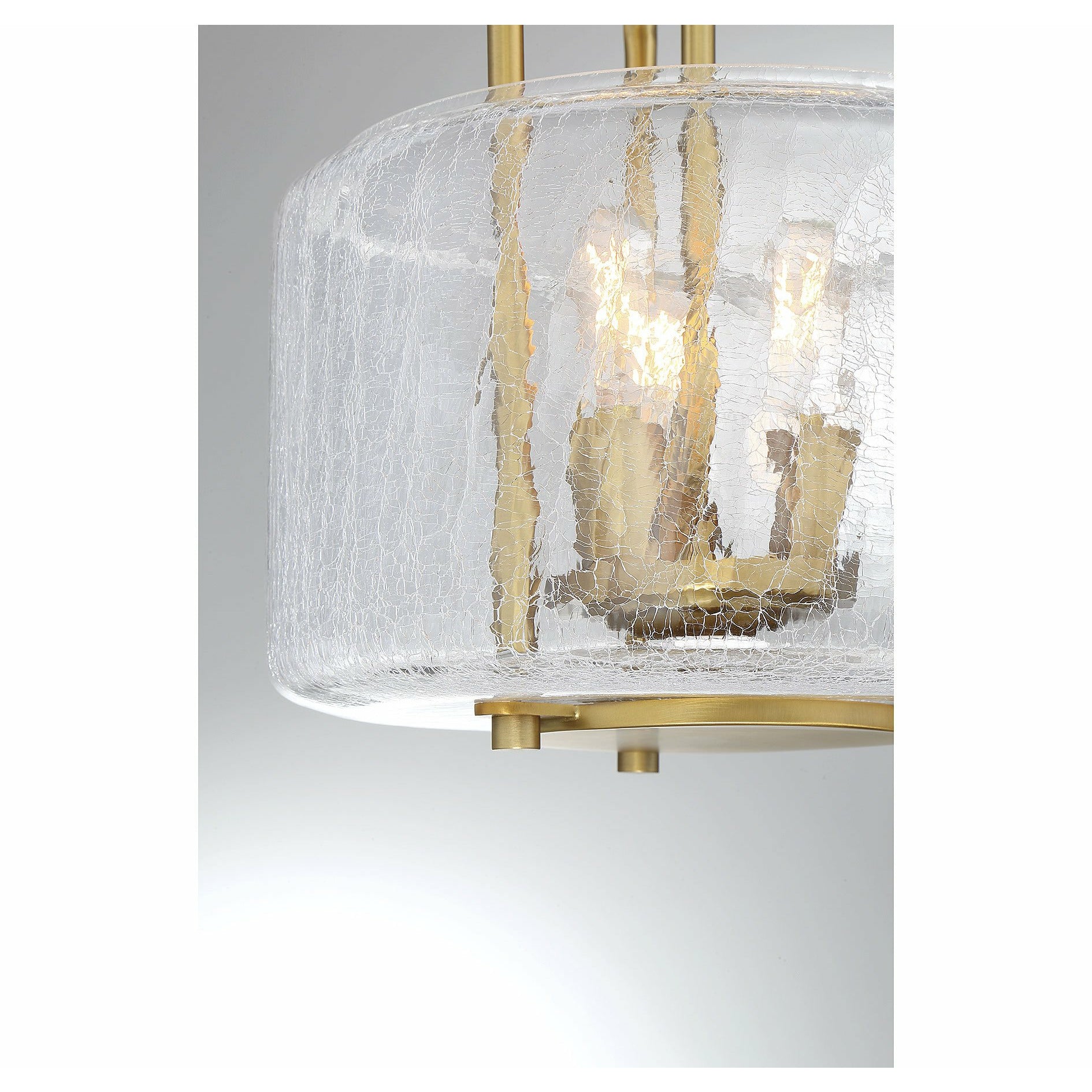 Avalon Semi Flush Mount Warm Brass